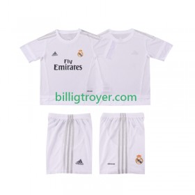 Billige Fotballdrakter Real Madrid 2015 2016 Barn Retro Hjemmedraktsett Kortermet